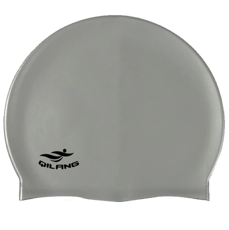Waterproof Silicone Swim Caps Women Men High Elastic Flexible Protect Ears Hair Swimming Pool Hat for Adults Children Girls Boys