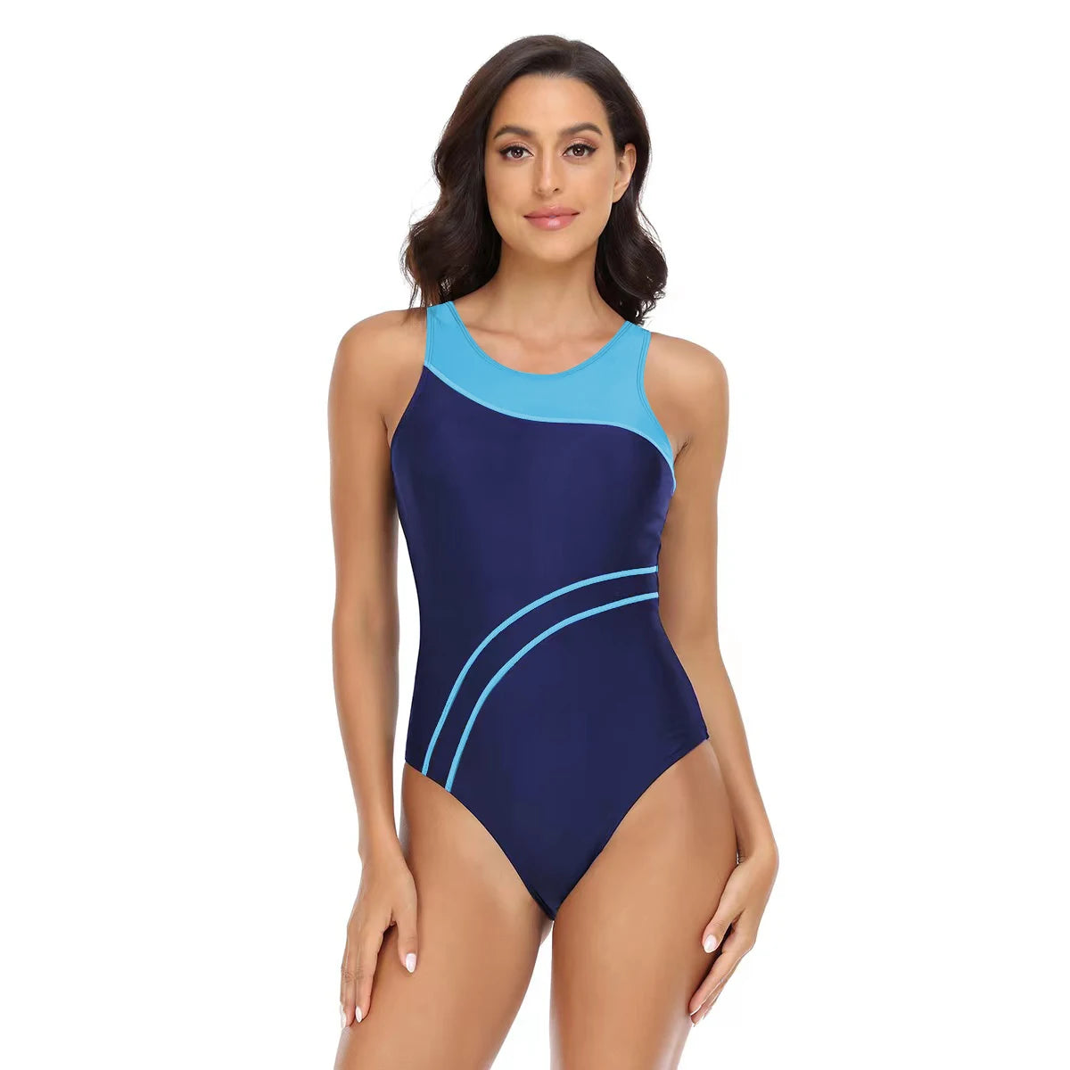 Sports One Piece Swimsuit Women Swimwear Professional Sport Bathing Suit Surfing Swimsuits Swimming Suit Backless Bikini