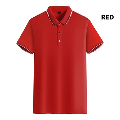 Oversized 5XL 6XL Men's Casual Polo Shirts Short Sleeve Sports 200g Golf T-Shirts