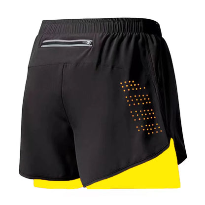 Running Shorts Sportswear 2 in 1 Training Short Pant Summer Double-deck Beach Homme Jogging Clothing Gym Sport Shorts Men