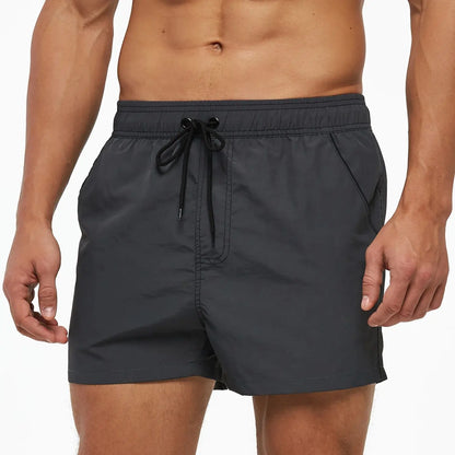 Men Summer Swim Shorts Swimwear Trunks Swimsuits Quickly Dry Surf Beach Board Elastic Waist Swim Pants Surfing Shorts with Mesh