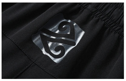 Two Piece Men'S Beach Quick Dry Running Sports Board Black Shorts Casual Oversize 8XL 9XL Pants Trousers