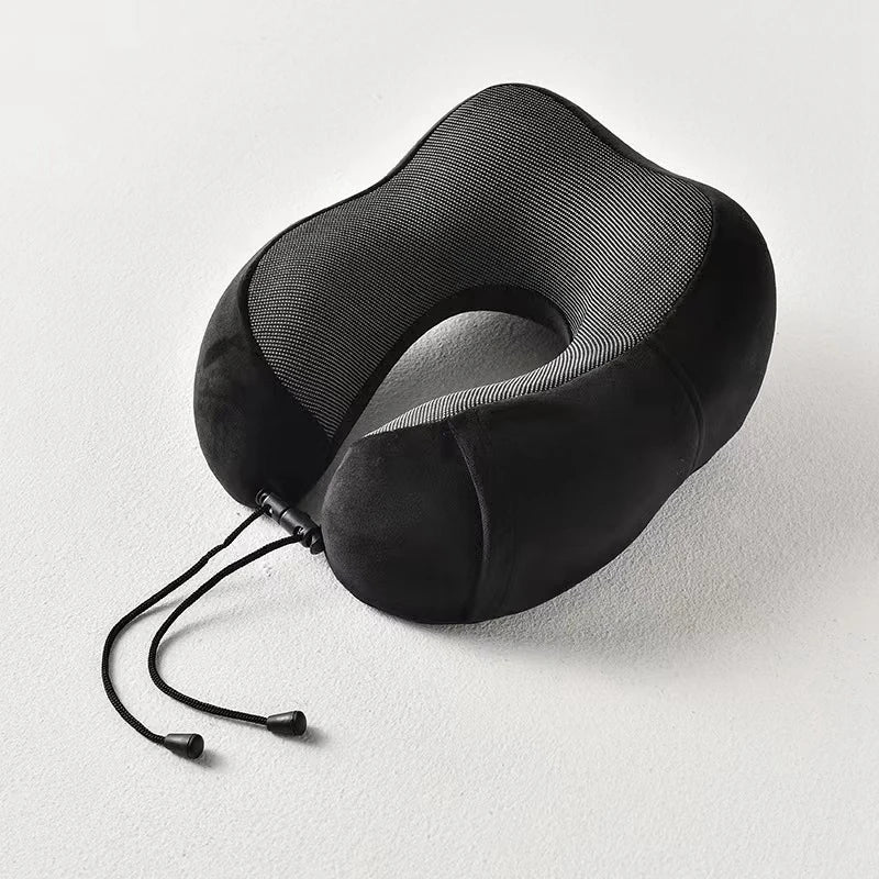 U Shaped Memory Foam Neck Pillows Soft Cervical Orthopedic Pillow Travel Essentials For Airplane Massage Neck Cushion
