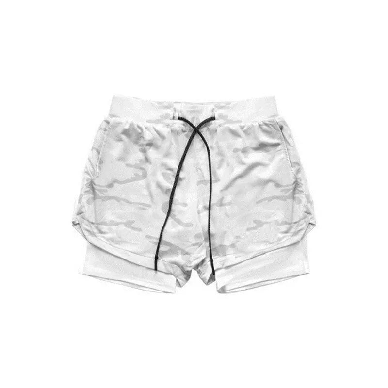 Running Shorts Men 2 In 1 Quick Dry Gym Shorts Double Deck Training Short Pants Fitness Workout Sport Jogging Summer Men Shorts