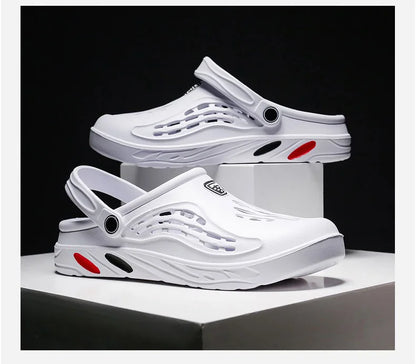 Men Sandals Light EVA Men's Casual Shoes Hole Shoes Clogs Home Garden Outdoor Male Beach Flat Slippers Big Size 49