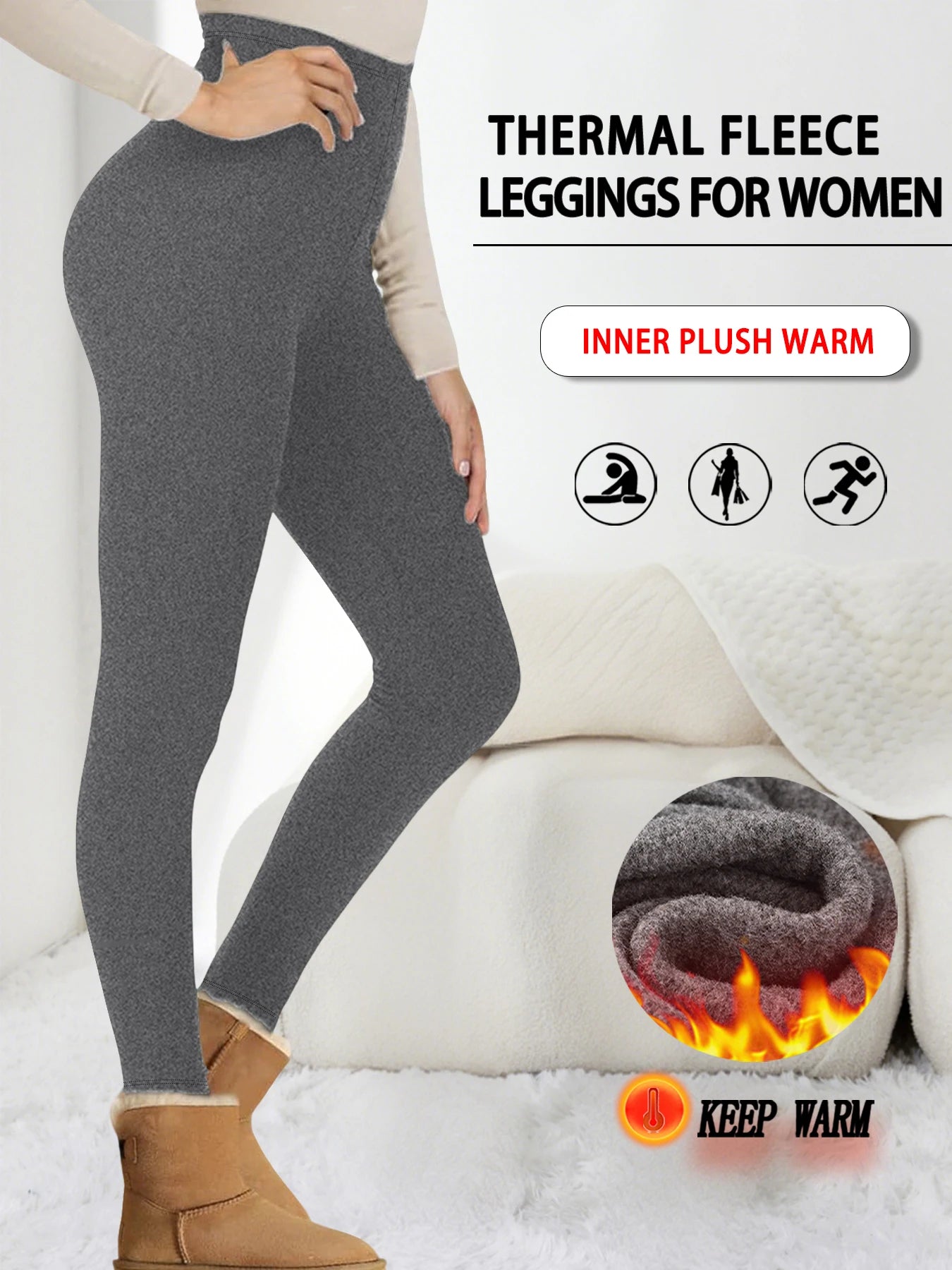 Plus Size Super Soft Sport Leggings For Women  No See Through Workout Running Yoga Athletic Leggings