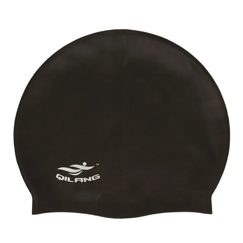 Waterproof Silicone Swim Caps Women Men High Elastic Flexible Protect Ears Hair Swimming Pool Hat for Adults Children Girls Boys