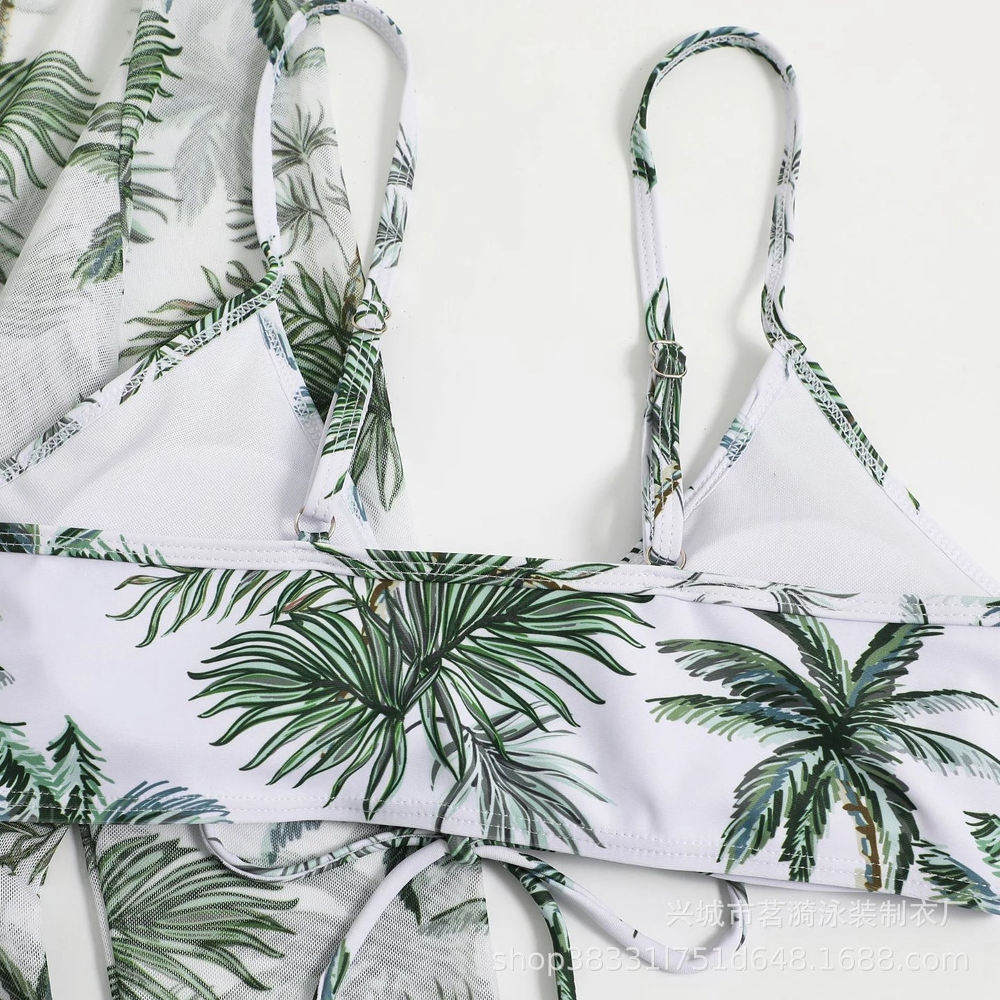 Summer Print Bikinis Swimwear Female Swimsuit Beachwear Push Up Three-Piece Bikini Set Women Swimming Bathing Suit