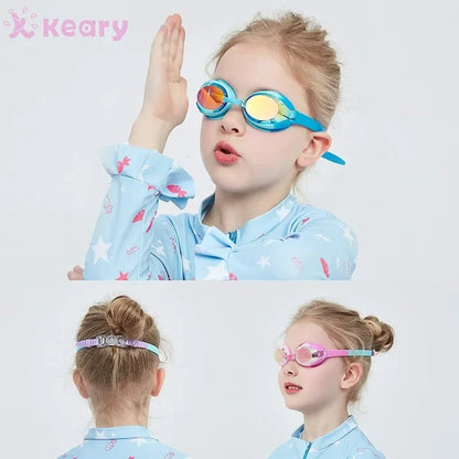Children's Swim Goggles Electroplating High Definition Anti-fog Waterproof Comfortable Block Bright Light Vision Large Goggles
