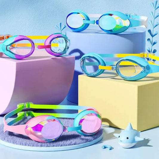 Children's swimming goggles for boys and girls, waterproof and anti fog high-definition boys' goggles, professional swimming goggles