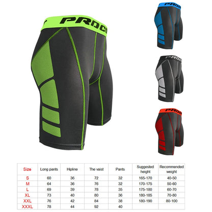 Men Compression Gym Shorts Quick Dry Fitness Sport Tight Gym Running Shorts Workout Fitness Jogger Leggings Men Athletic Tight