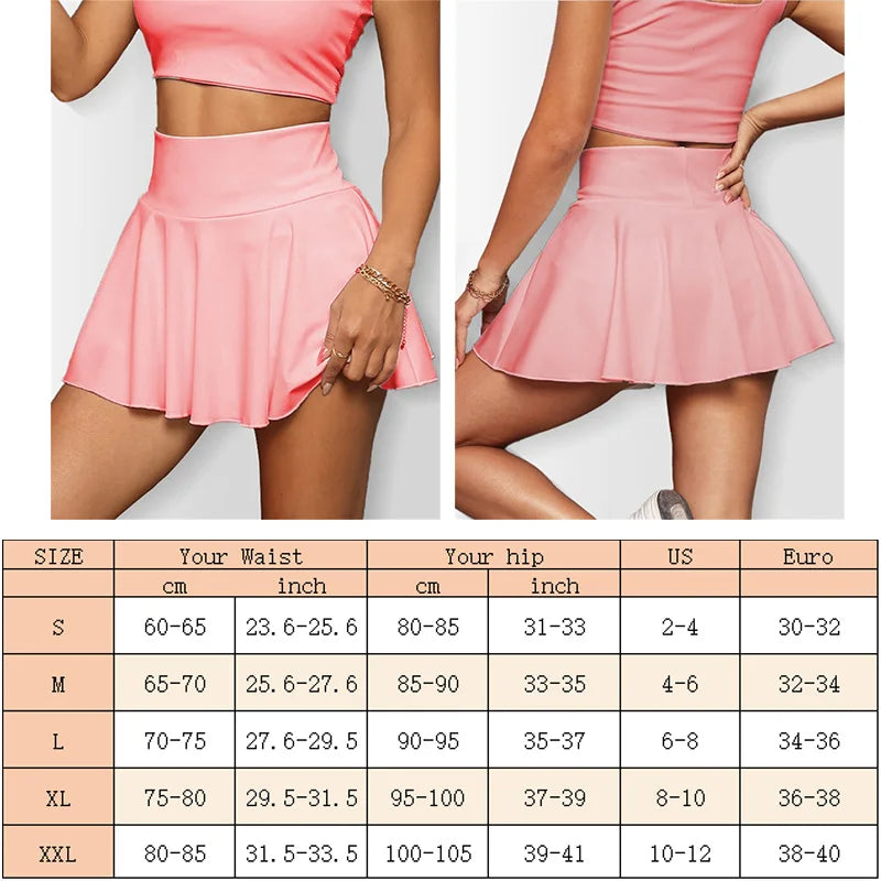 Pocket Tennis Skirt Golf Skirts High Waisted Inner Shorts for Athletic Skorts Sports Running Pickleball Golf Skirt