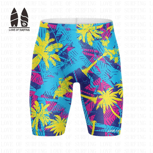 Summer Men‘s Swimming Trunks Swimwear Swimming Jammer Ultra Light Compression Bathing Surfing Shorts Beach Performance Shorts