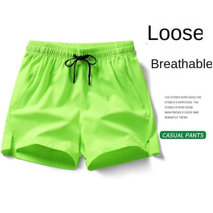 sports shorts, running pants, three piece pants, men's and women's zippered pockets, couple's short
