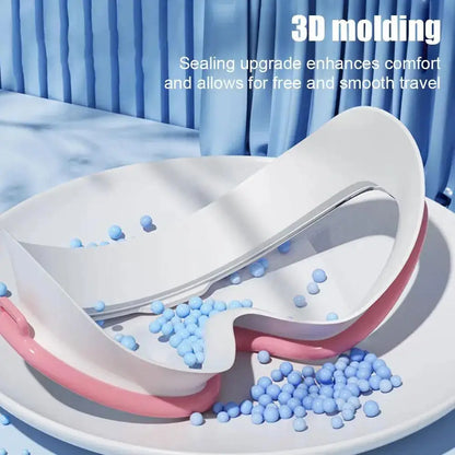 Adult swimming goggles anti fog high-definition swimming goggles silicone earplugs adjustable large frame swimming goggles