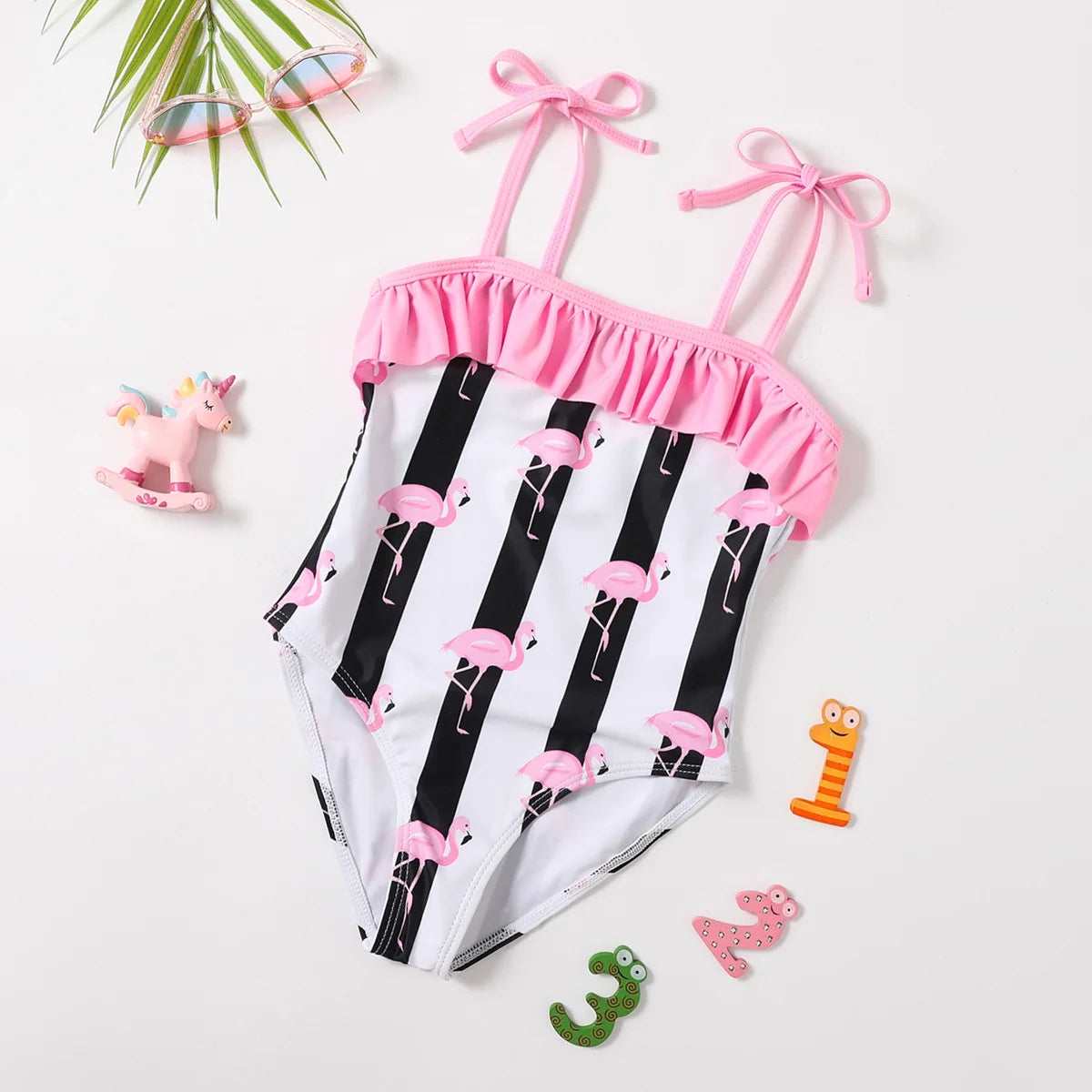 Girls Swimsuit Summer One Piece Bathing Suit Baby Swimwear Kids Girl Bikini Sets Children's Swimming Clothes Beachwear