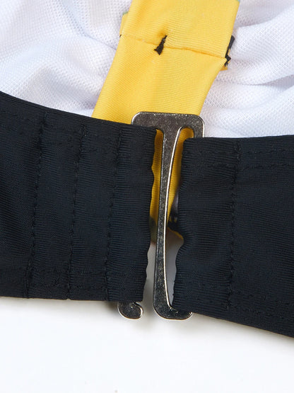 Large Plus Size Print Bikini Two Piece High Waist Swimsuit Women Swimwear Female Bathing Suit Beachwear Swimming