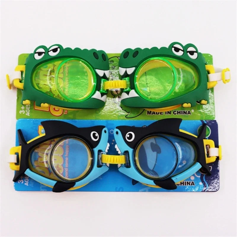 Anti Fogs Anti UV Kids Swim Goggles Cartoon Clear Views Swim Glasses Waterproofs Water Pool Goggles Not Leaking