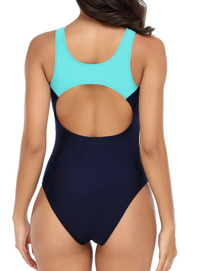 Vintage Swimsuit Women One Piece Racing Swimwear Female Sports Bodysuit Bathers Bathing Swimming Suit Summer Beachwear