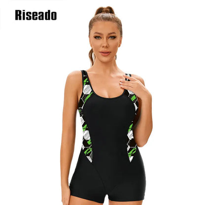 Women's One Piece Slimming Swimwear Beach Bathing Suit Indoor Pool Korea Swimsuit