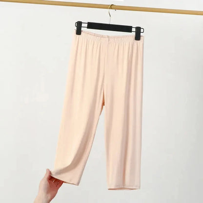 plus size XL to 8XL summer Modal leggings calf Length High waist  Stretch Casual Slimming