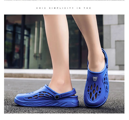 Men Sandals Light EVA Men's Casual Shoes Hole Shoes Clogs Home Garden Outdoor Male Beach Flat Slippers Big Size 49