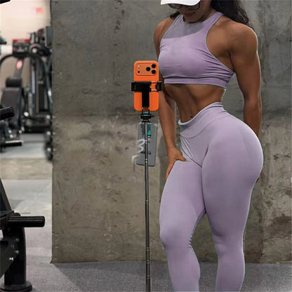 Nologo D-Dynamic Racer Bra Orchid Dusk Yoga Set Sage Seamless Back Legging Ribbed Underband Fitness Shorts Gym Active Wear