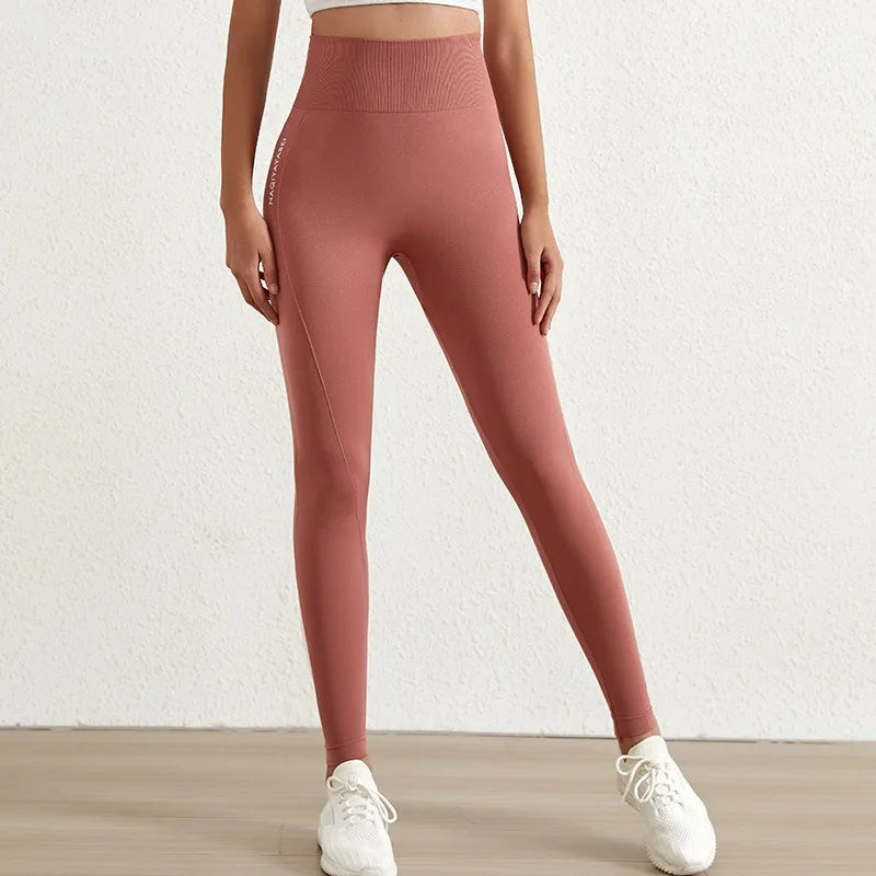 Aiithuug Printed Yoga Leggings Women's Quick Drying Butt Lifter Leggings Seamless High Waisted Tight Hem Workout Fitness Pilates