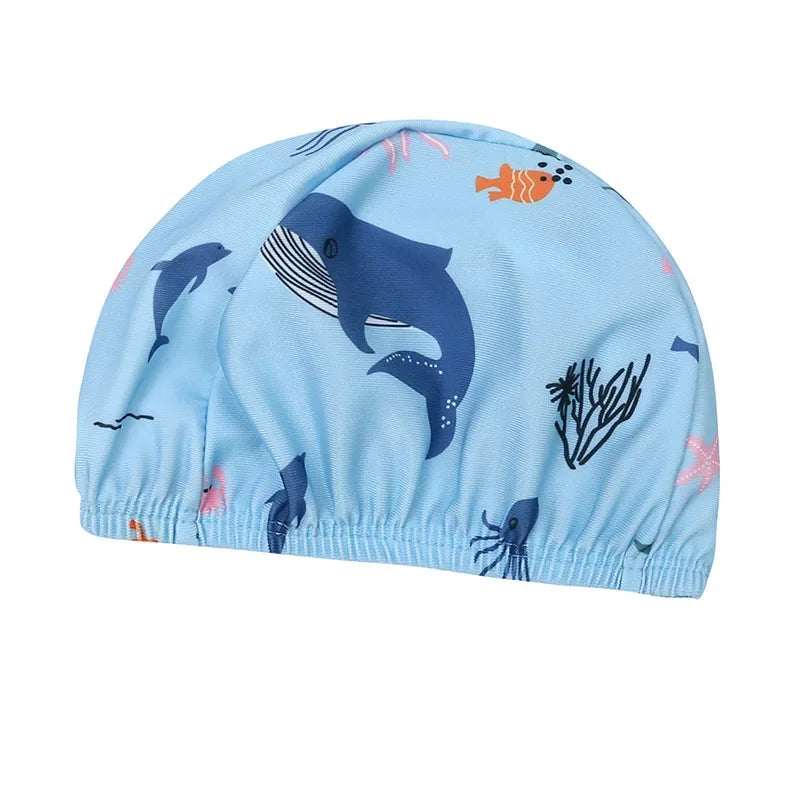 Baby Boys Girls 2pcs Summer Beach Swimwear Print Cartoon Cap+Bodysuit Infant Suit Outfit Bathing Swimsuit