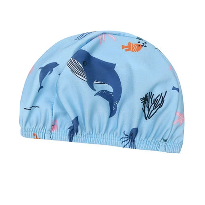 Baby Boys Girls 2pcs Summer Beach Swimwear Print Cartoon Cap+Bodysuit Infant Suit Outfit Bathing Swimsuit