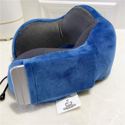 U Shaped Memory Foam Neck Pillows Soft Cervical Orthopedic Pillow Travel Essentials For Airplane Massage Neck Cushion