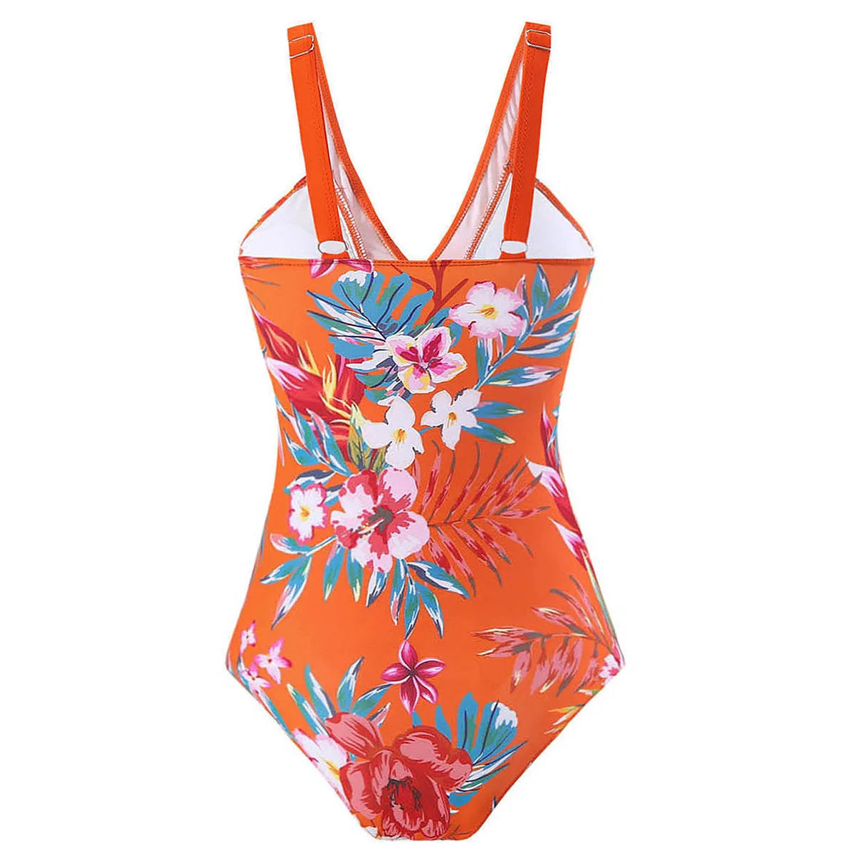 One Piece Swimsuit Women Swimwear Push Up Monokini Plunge Bathing Suit Floral Bodysuit Beach Wear Female Swimsuit