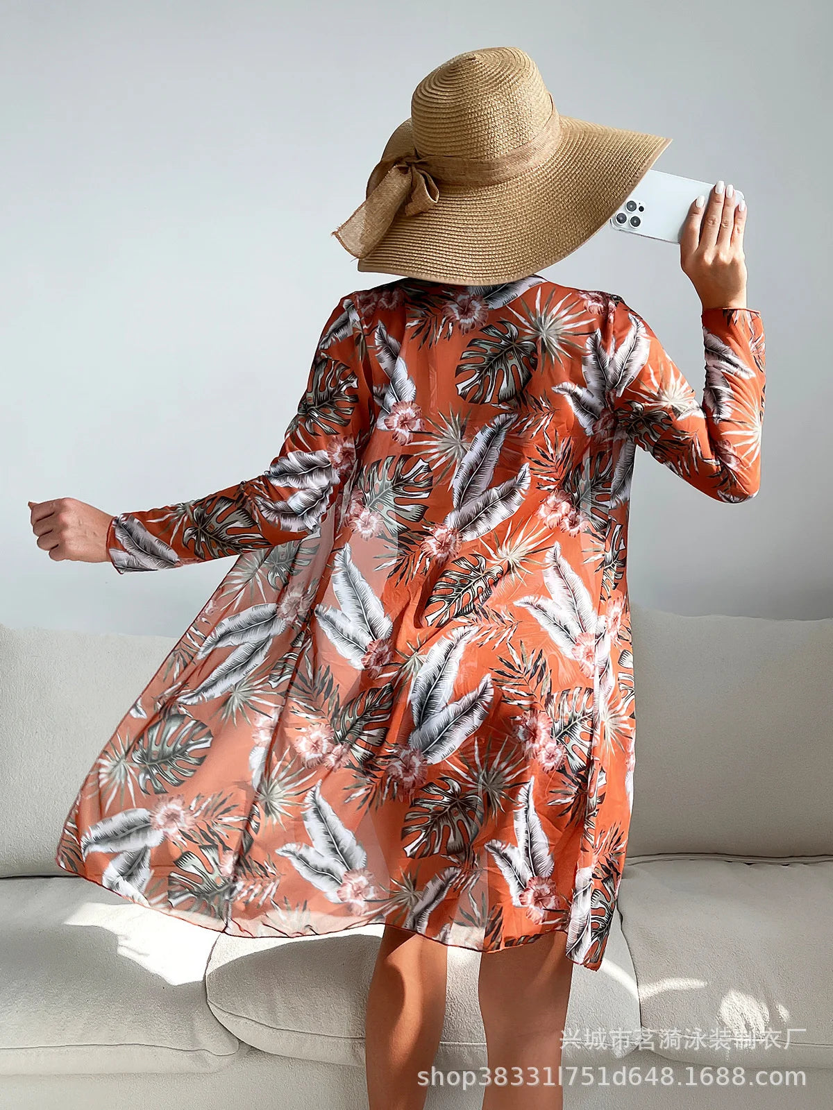 Summer Print Bikinis Swimwear Female Swimsuit Beachwear Push Up Three-Piece Bikini Set Women Swimming Bathing Suit