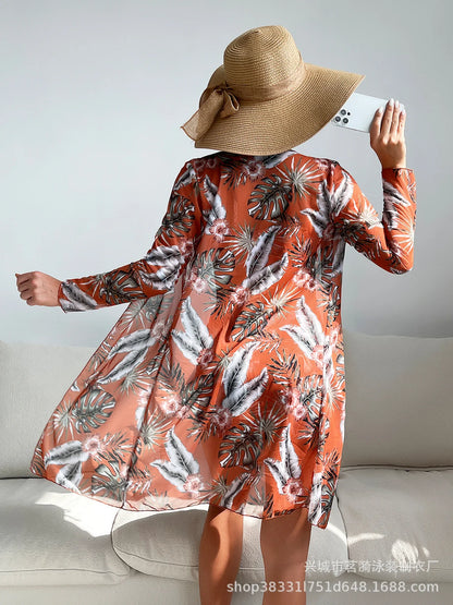 Summer Print Bikinis Swimwear Female Swimsuit Beachwear Push Up Three-Piece Bikini Set Women Swimming Bathing Suit