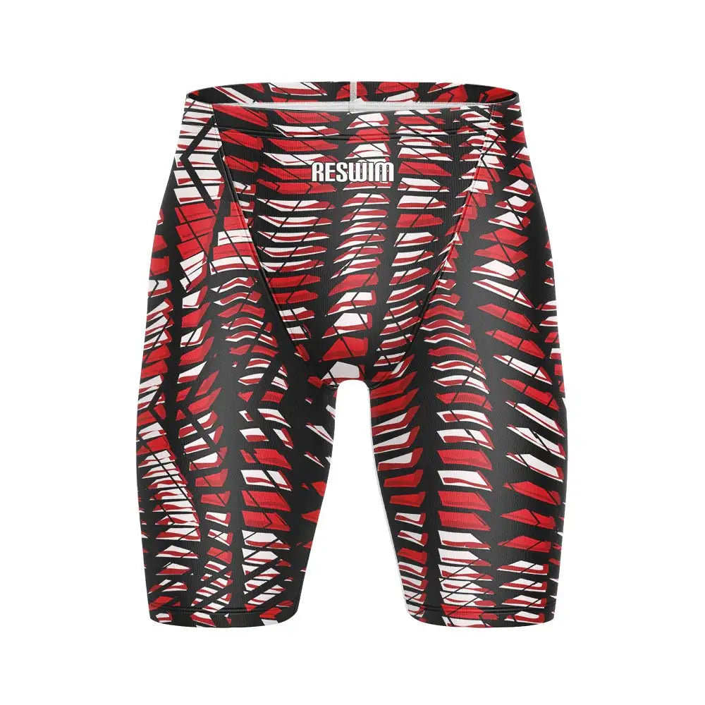 Men's Print Jammer Swimsuit Swimming Trunks Beach Tights Shorts Athletic Training Swimwear Sports Swim Rash Guards Pants