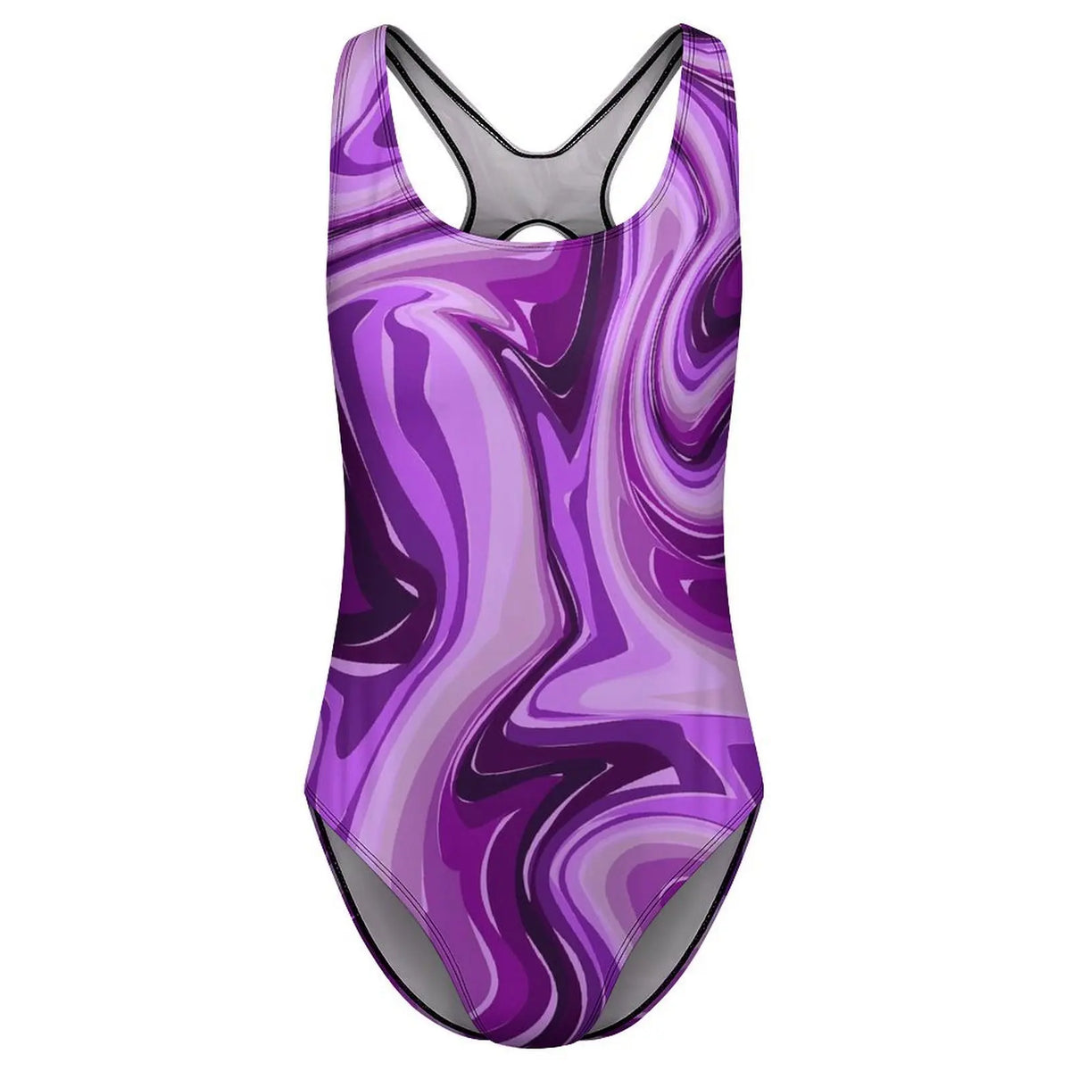 Women's Marble-Print One-Piece Swimsuit