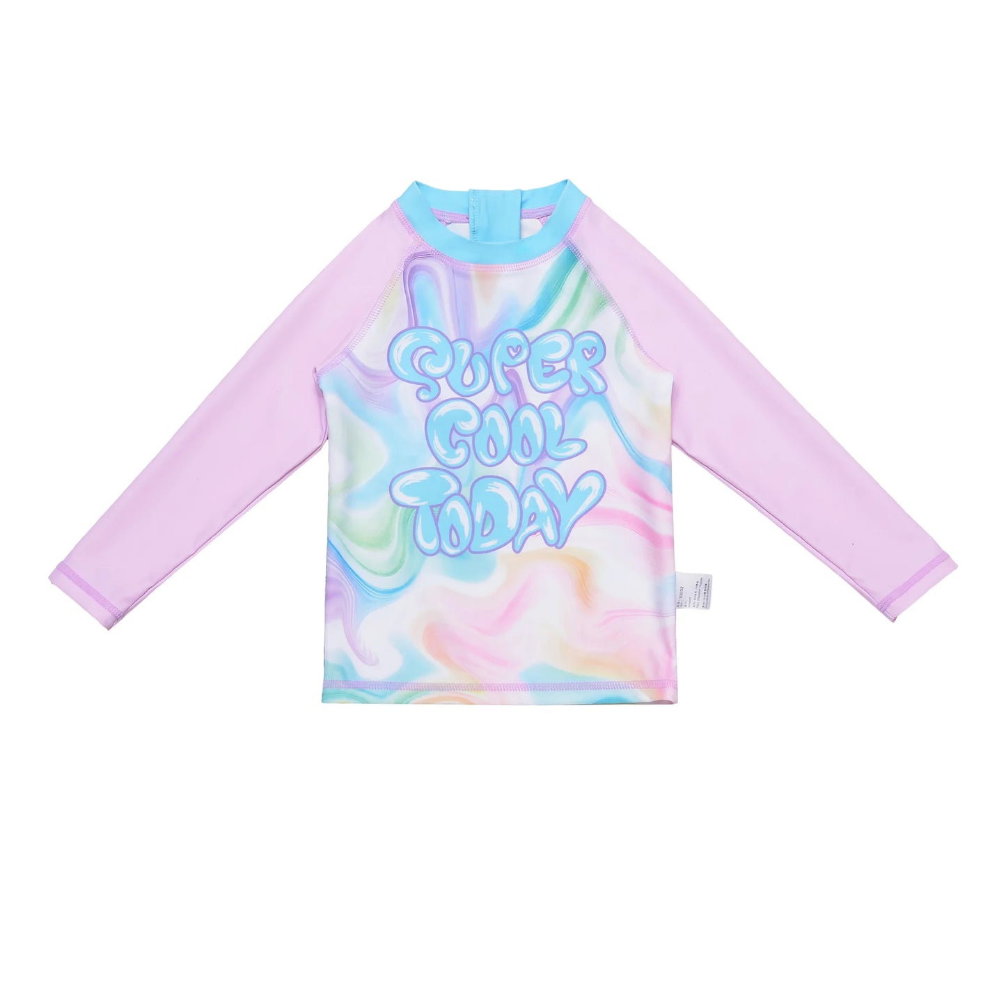 Girls Cute Swimsuit Long-sleeve Shorts Split Girls Sun Protection Children's Swimwear with Cap 3pcs Set