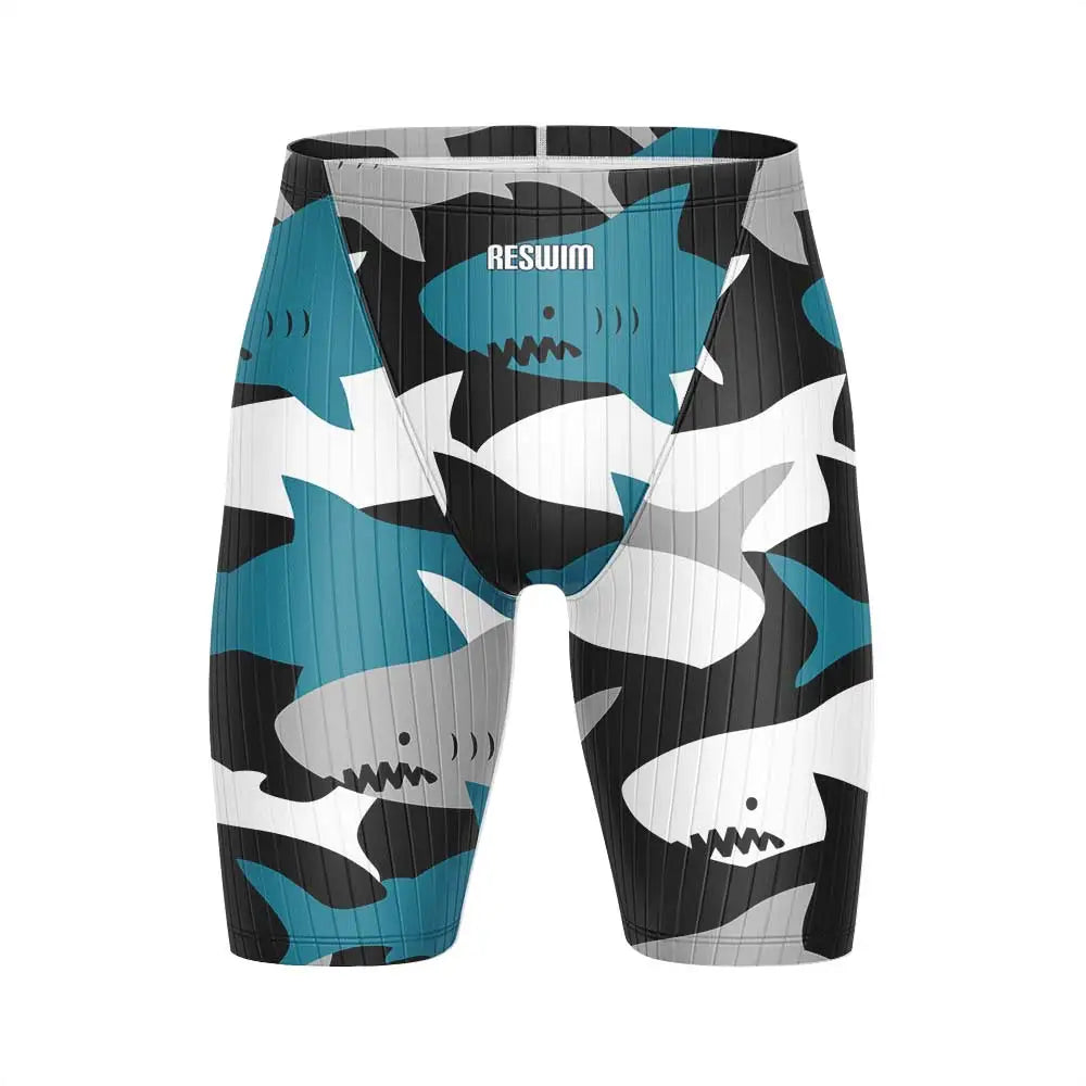 Men's Jammers Swimwear Athletic Training Swimsuit Swim Tights Shorts Swimming Trunks Beach UV Pants Breathable Bathing Suit