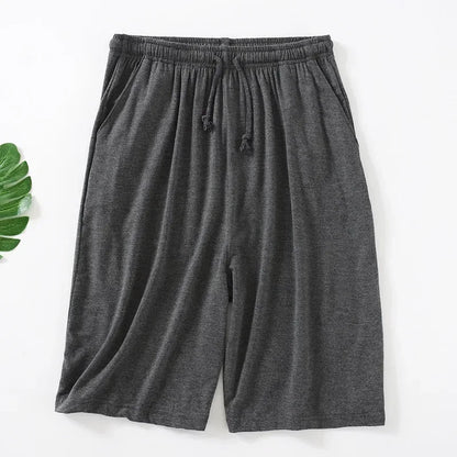 Plus Size 7XL 8XL Casual Sleep Shorts for Men Casual Modal Men's Pajamas Shorts Summer Soft Five Points Cotton Beach Shorts Male