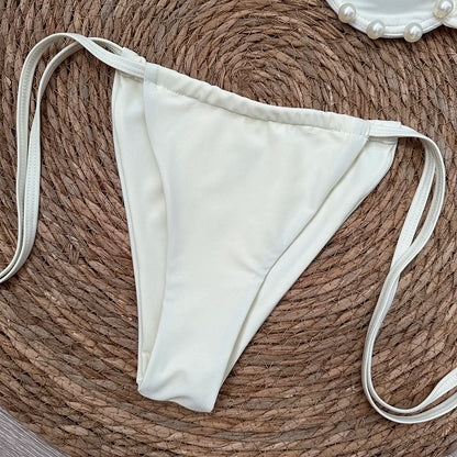 Micro Push Up Bikini Women Swimsuit Swimwear Thong Bikinis Set Brazilian Beachwear Pearl Bathing Suit Biquini Female