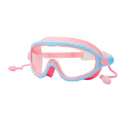 Kids Swimming Goggles for Boys & Girls (3-15 Years) - Big Frame HD View, Anti-Fog, No-Leak, Comfortable Silicone Swim Goggles