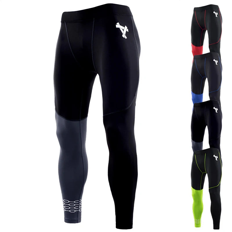 Mens Tight Gym Compression Pants Quick Dry Fit Sportswear Running Tights Men Legging Fitness Training Sport Gym Leggings