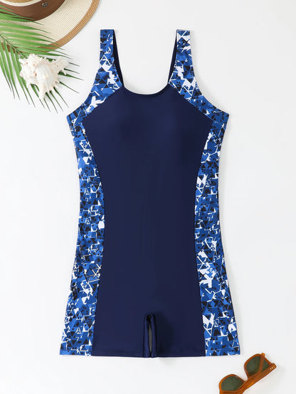 Printed One Piece Swimsuit Women Racing Padded Swimwear Female Bathers Bathing Swimming Swim Suit Summer Beachwear