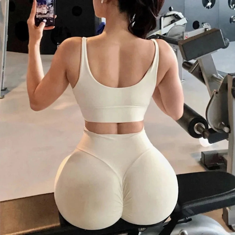 Scrunch Design Women's Seamless Yoga Leggings Fitness GYM Pants High Waist Elastic Sexy Hips Tight Peach Buttocks Quick Dry Breathable Pants