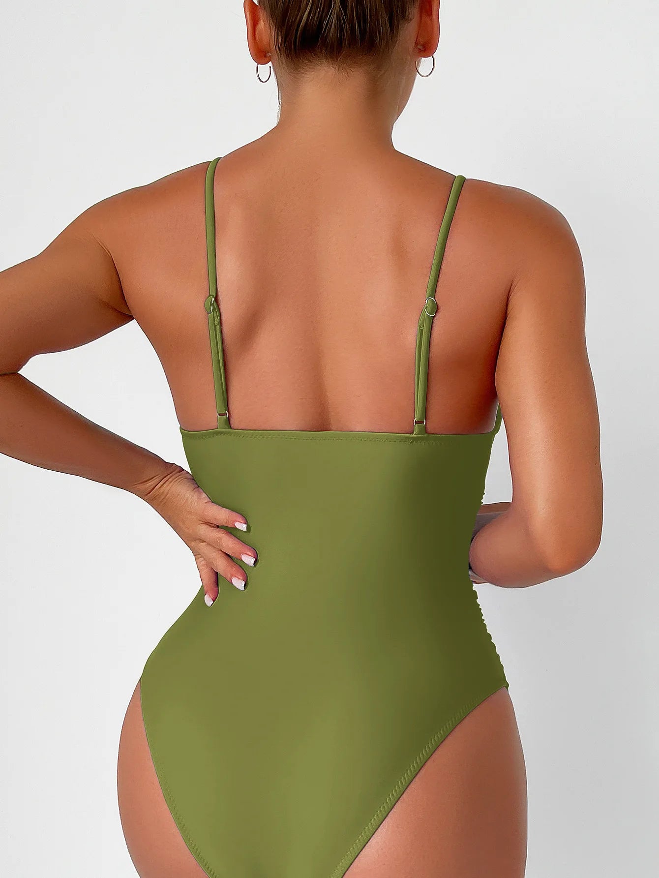 Solid One-Piece Large Swimsuits Closed Plus Size Swimwear Body Bathing Suits Female Pool Beach Women's Swimming Suit
