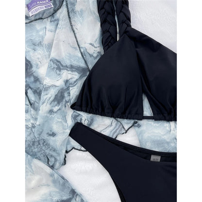Cut Out One Shoulder Brazilian Bikini Women Swimwear Female Swimsuit Two-pieces Bikini set Bather Bathing Suit Swim