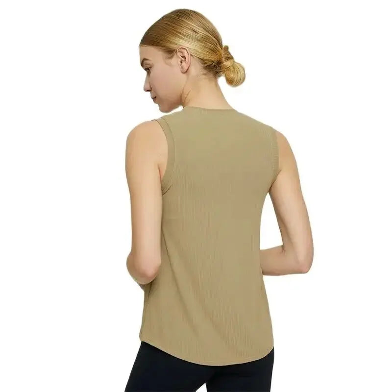 Women Athletic Fitness Sport Yoga Vest Sleeveless Racerback Workout Tank Tops for Women,Gym Running Training Yoga Shirts