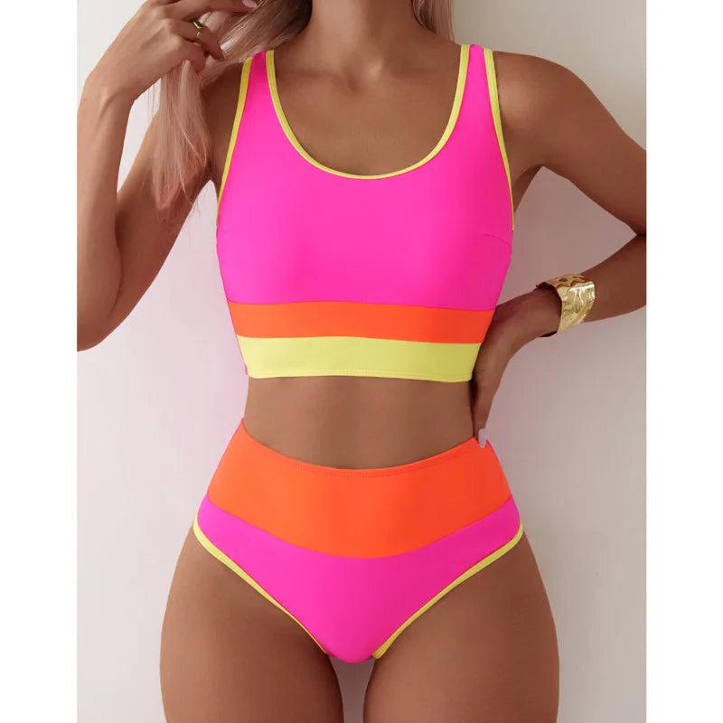 High Waist Bikinis Women Swimwear Female Swimsuit For Swim Wear Bathing Suits Bikini Set Beachwear Pool Bather