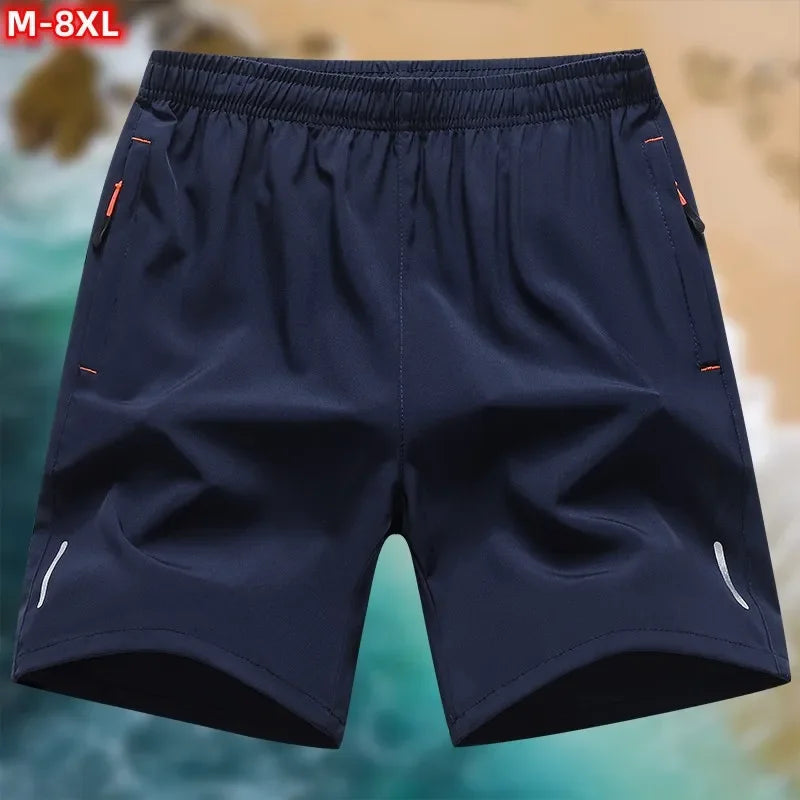 M-8XL Plus Size Men's Sports Shorts Summer New Arrival Comfortable Elastic Waist Clothing Male Breathable Short Trousers