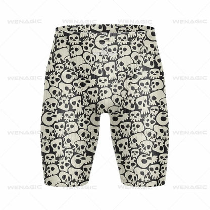 Men's Swimming Jammer Swimwear Endurance Athletic Training Swimsuit Summer Beach Swimming Trunks Diving Surf Tight Shorts